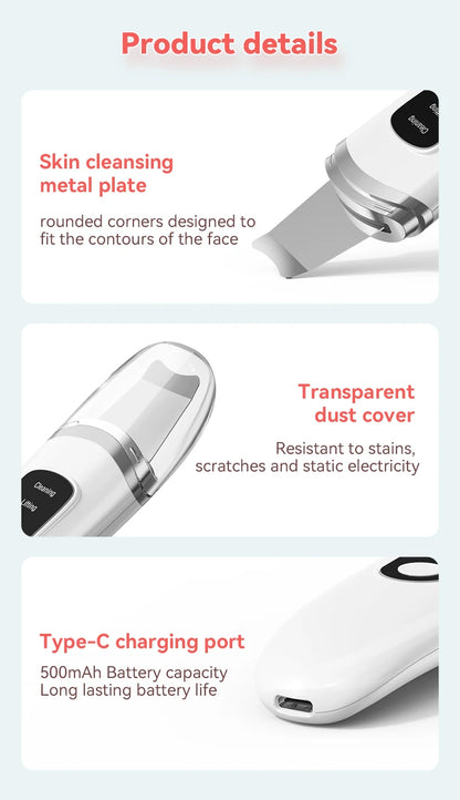 Ultrasonic Skin Scrubber Face